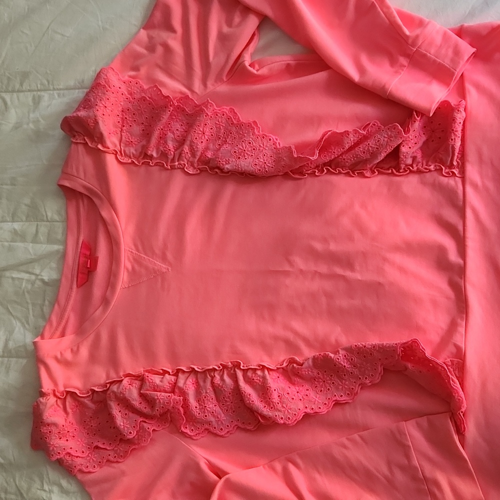 EUC Lilly pulitzer pink top xl
